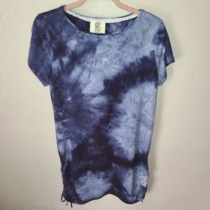 Lili's Closet Tie Dye Cinched Side Tie Tshirt Dress